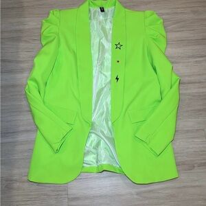 Neon Green Women's Blazer